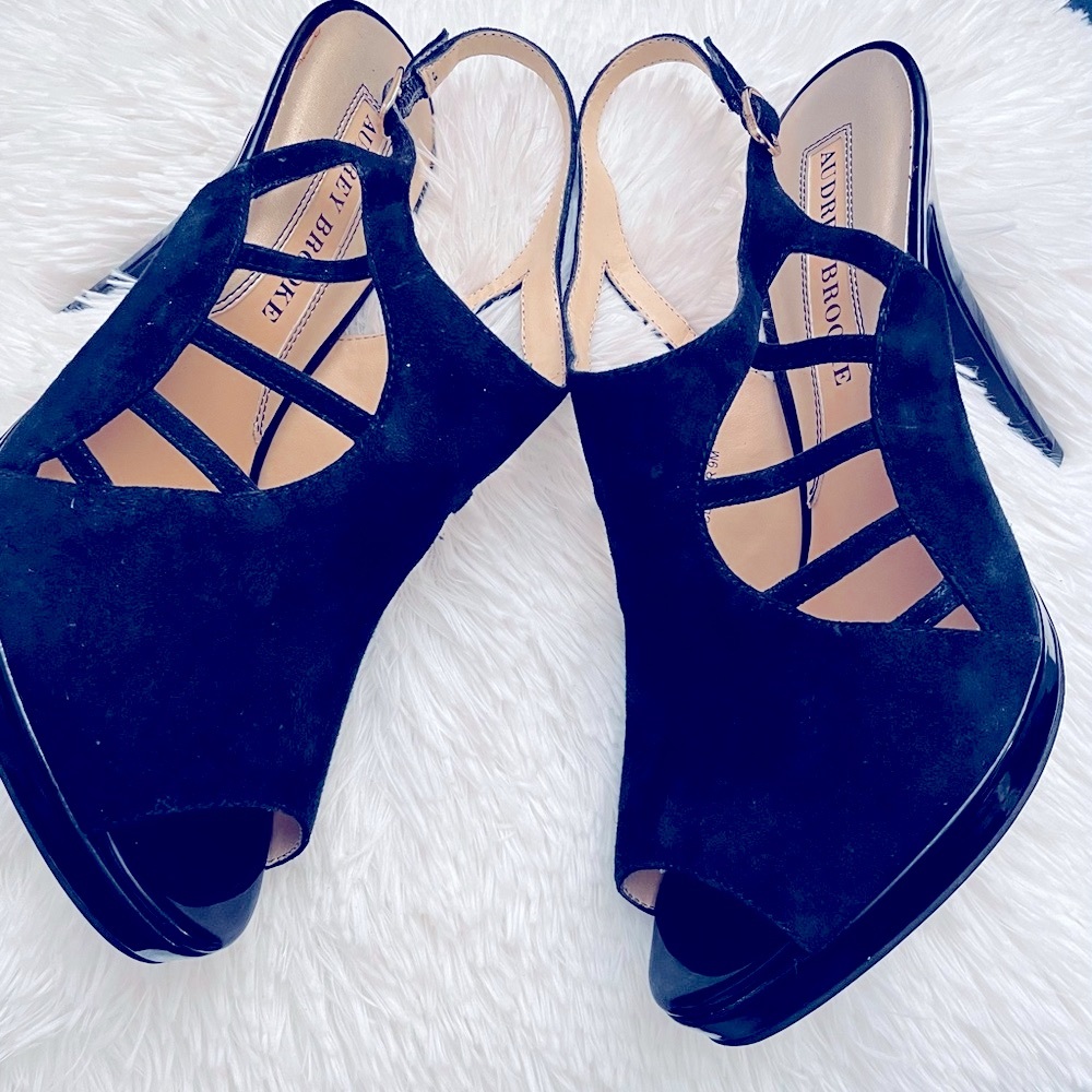 Audrey Brooke Leather Upper Heels